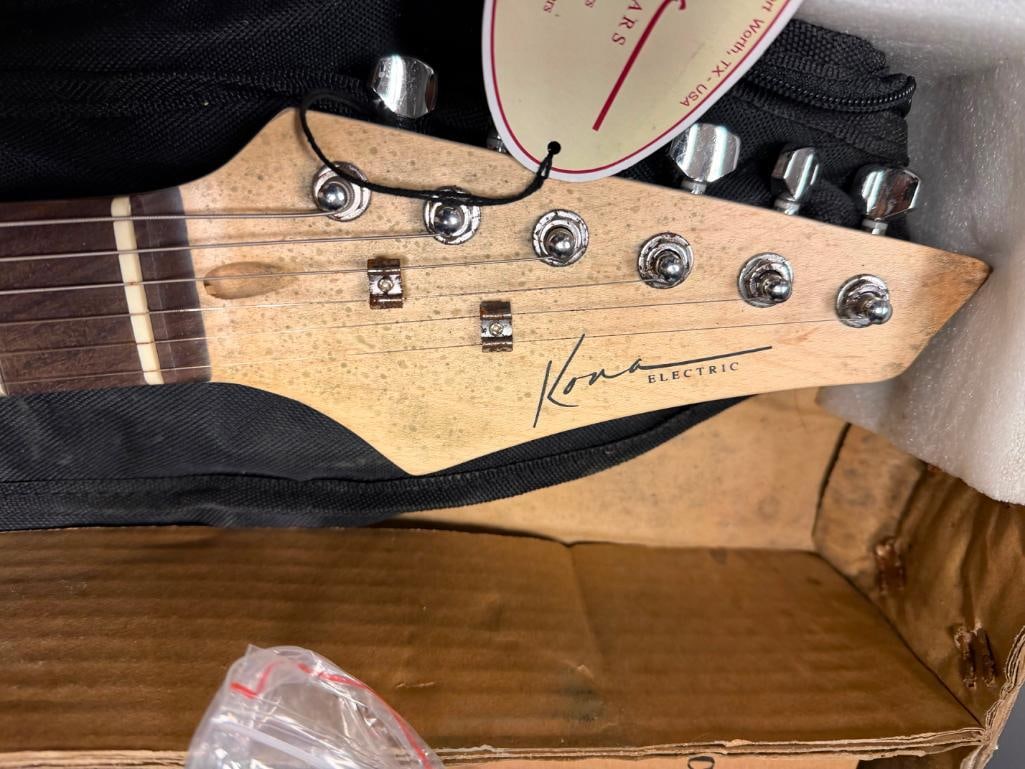 KONA HANDCRATED SIX STRING ELECTRIC GUITAR SET - 7