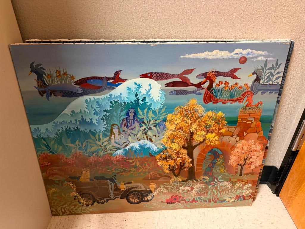 TWO ORIGINAL OIL PAINTINGS ON CANVAS BY LOCAL RENO, NEVADA ARTIST STEPHANIE HILTON - 3
