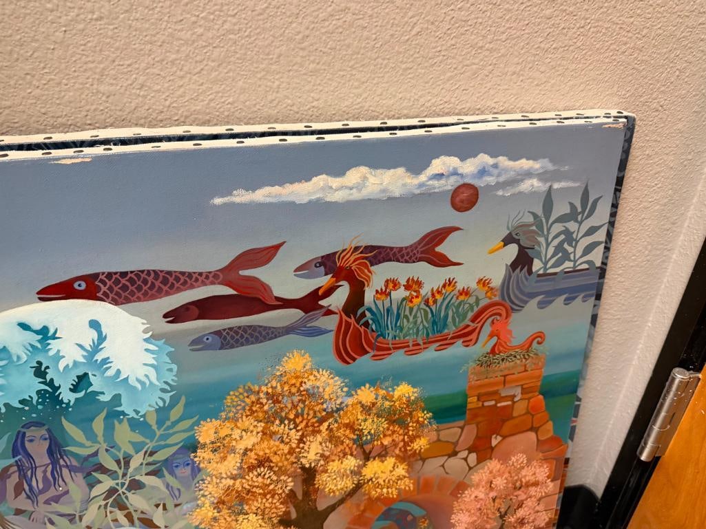 TWO ORIGINAL OIL PAINTINGS ON CANVAS BY LOCAL RENO, NEVADA ARTIST STEPHANIE HILTON - 5
