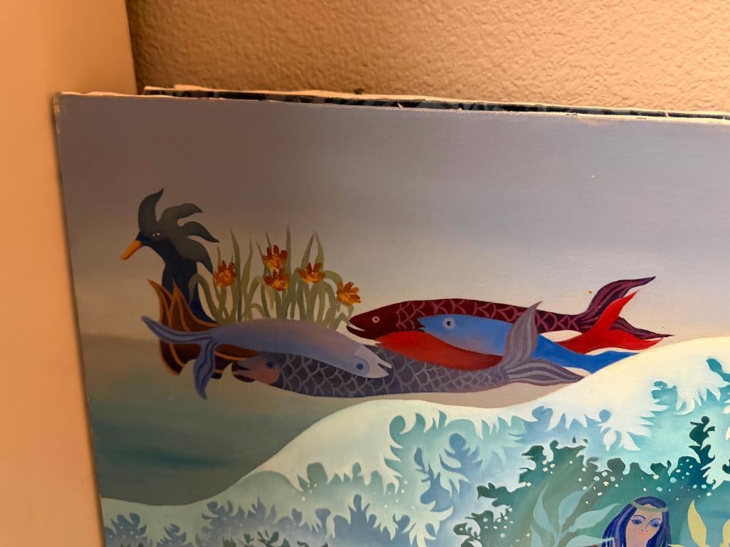 TWO ORIGINAL OIL PAINTINGS ON CANVAS BY LOCAL RENO, NEVADA ARTIST STEPHANIE HILTON - 6