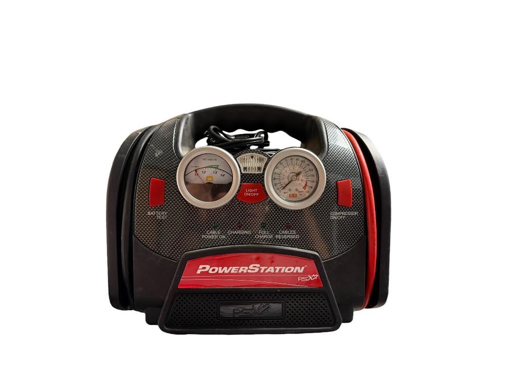 POWERSTATION PSX2 PORTABLE JUMP STARTER, AIR COMPRESSOR, AND BATTERY CHARGER (1 of 8)