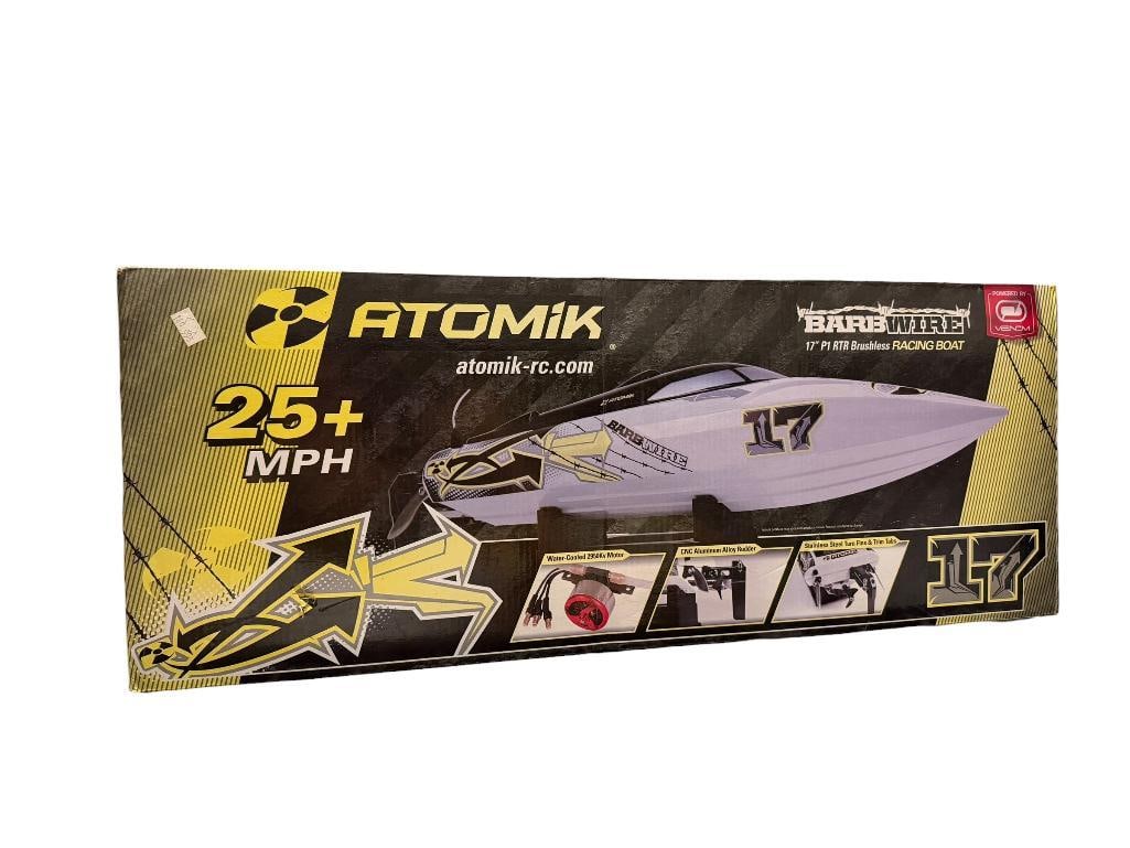 ATOMIK RC REMOTE CONTROL P1 READY TO RUN BRUSHLESS RACING BOAT (1 of 13)