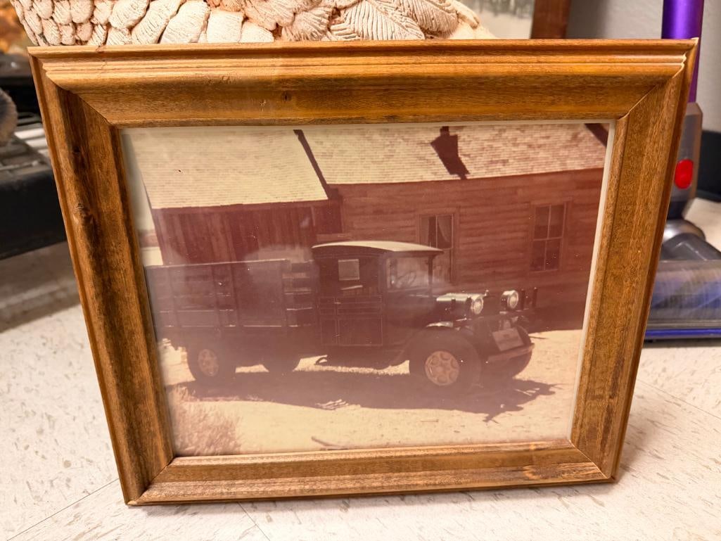 TWO SEPIA TONED PHOTOGRAPH PRINTS AND ONE ORIGINAL PENCIL DRAWING SIGNED BY ARTIST M. GAFFNEY - 3