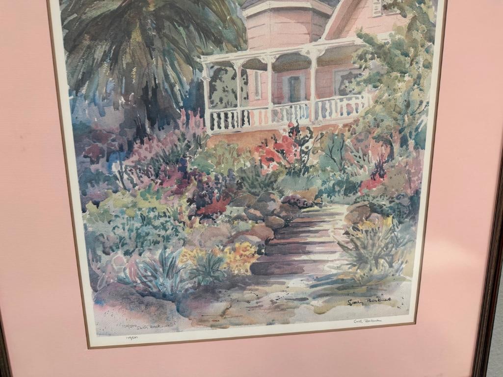 SALLY BOOKMAN SIGNED AND NUMBERED LIMITED-EDITIO PRINT FEATURING VICTORIAN STYLE HOME - 7