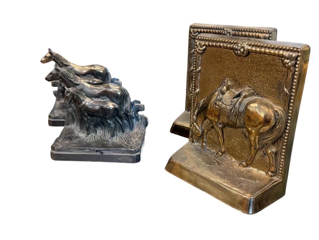EQUESTRIAN THEMED CAST METAL BOOKENDS (1 of 11)