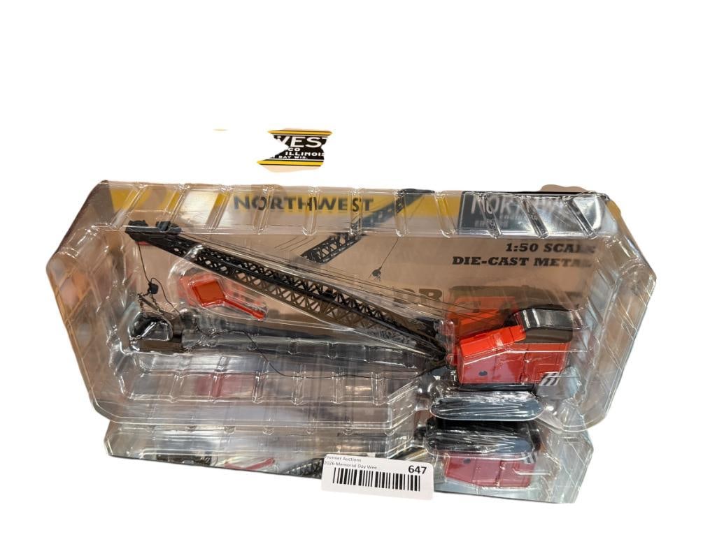 SPEC CAST 1/50 DIE-CAST NORTHWEST ENGINEERING CO 25-D DRAGLINE EXCAVATOR NEW IN THE PACKAGE: DEAD STOCK