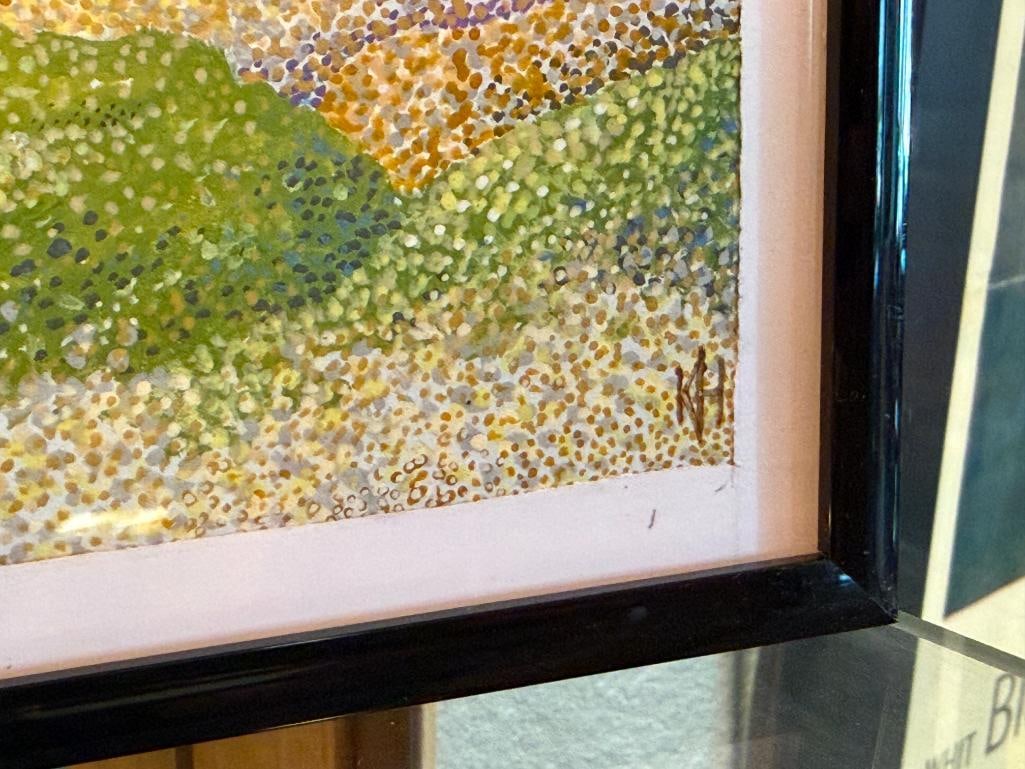KEITH HARRINGTON EAST AFRICA ARTIST FROM KENYA POINTILLISM PRINTS CYPRESS TREE AND CYPRESS POINT - 7