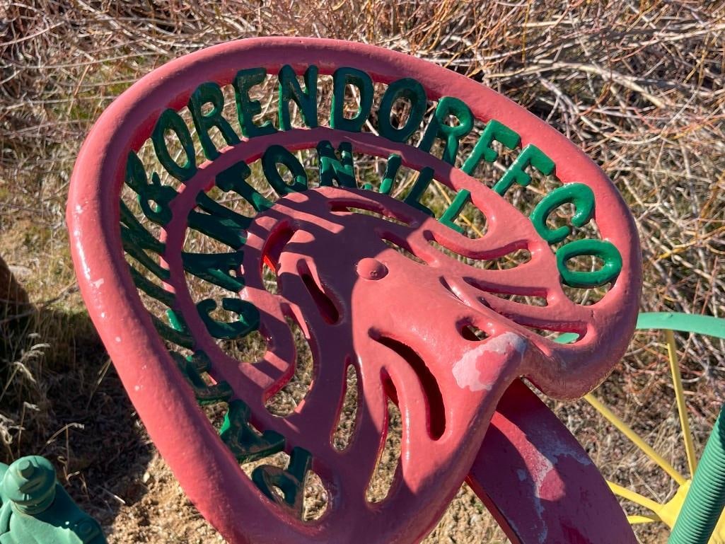ANTIQUE JOHN DEERE HORSE-DRAWN SICKLE BAR MOWER EARLY 20TH CENTURY FARMING IMPLEMENT / DAIN MOWER - 12
