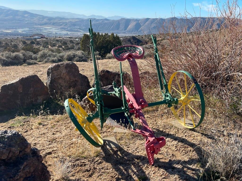 ANTIQUE JOHN DEERE HORSE-DRAWN SICKLE BAR MOWER EARLY 20TH CENTURY FARMING IMPLEMENT / DAIN MOWER - 6