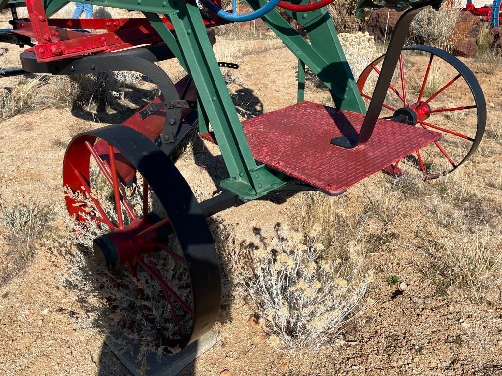 ANTIQUE HACKNEY IRON & STEEL COMPANY HORSE-DRAWN ROAD GRADER OR PLOW EARLY AGRICULTURE IMPLEMENT - 10
