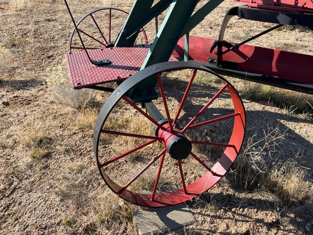 ANTIQUE HACKNEY IRON & STEEL COMPANY HORSE-DRAWN ROAD GRADER OR PLOW EARLY AGRICULTURE IMPLEMENT - 14