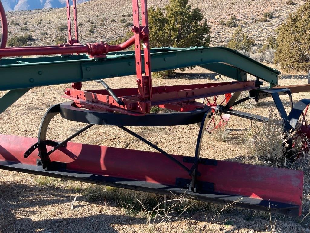 ANTIQUE HACKNEY IRON & STEEL COMPANY HORSE-DRAWN ROAD GRADER OR PLOW EARLY AGRICULTURE IMPLEMENT - 15