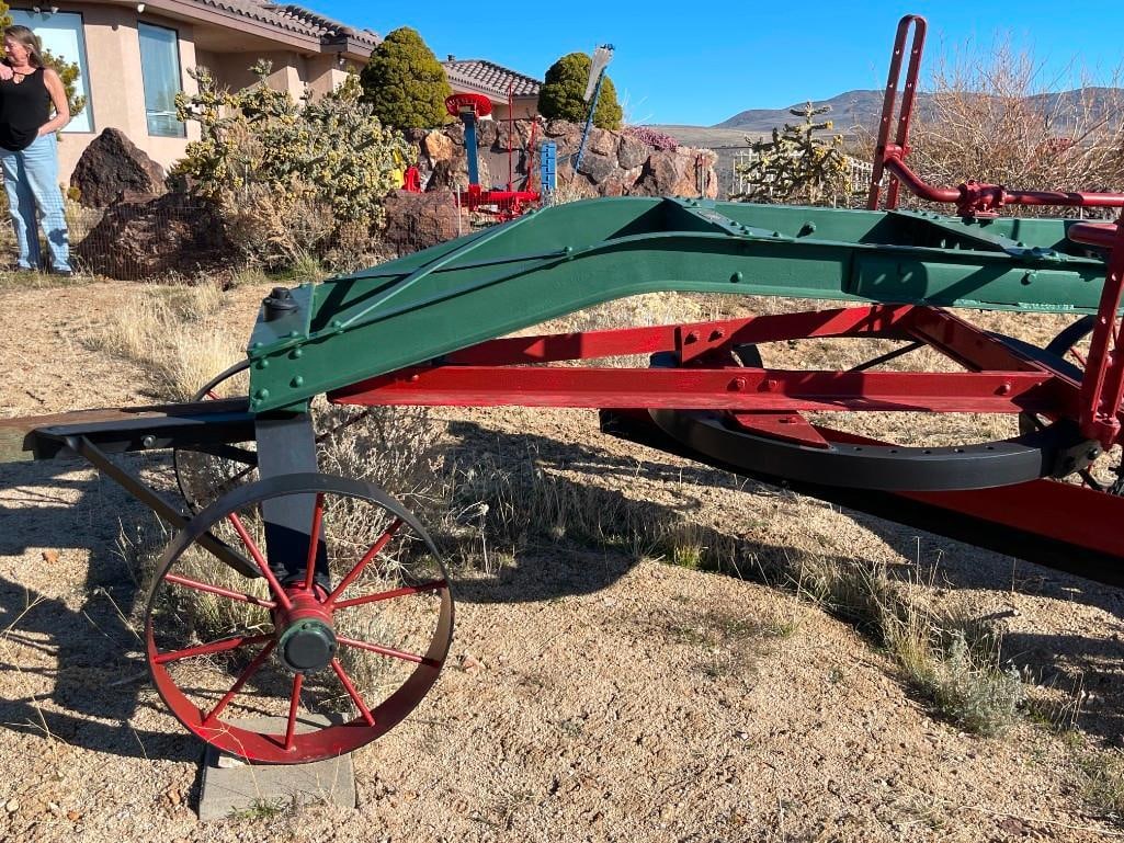 ANTIQUE HACKNEY IRON & STEEL COMPANY HORSE-DRAWN ROAD GRADER OR PLOW EARLY AGRICULTURE IMPLEMENT - 3