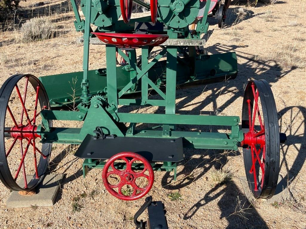 ANTIQUE THE J.D. ADAMS NO. 111 PULL-BEHIND LEANING WHEEL ROAD GRADER EARLY CONSTRUCTION EQUIPMENT - 10