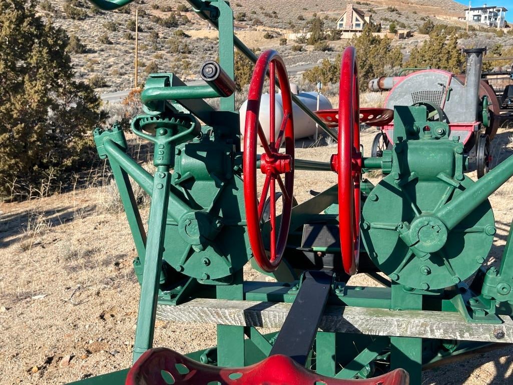 ANTIQUE THE J.D. ADAMS NO. 111 PULL-BEHIND LEANING WHEEL ROAD GRADER EARLY CONSTRUCTION EQUIPMENT - 12
