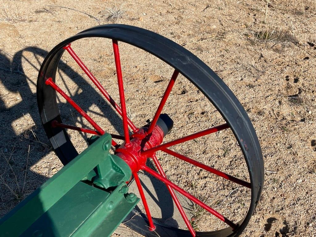 ANTIQUE THE J.D. ADAMS NO. 111 PULL-BEHIND LEANING WHEEL ROAD GRADER EARLY CONSTRUCTION EQUIPMENT - 14