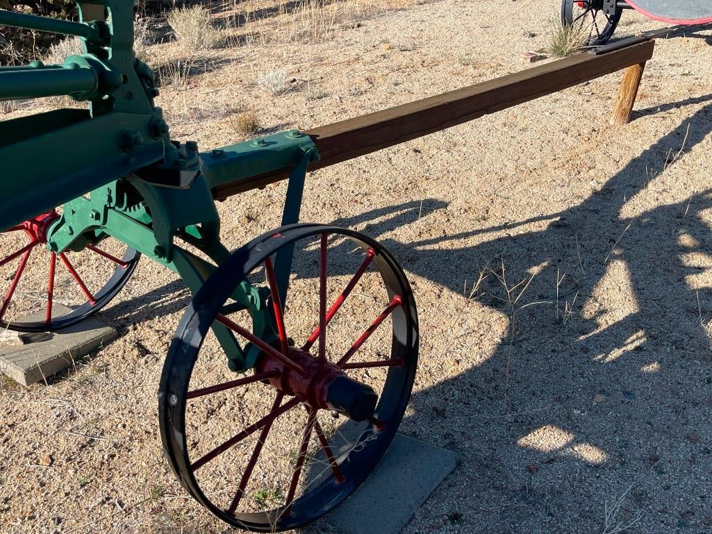 ANTIQUE THE J.D. ADAMS NO. 111 PULL-BEHIND LEANING WHEEL ROAD GRADER EARLY CONSTRUCTION EQUIPMENT - 19