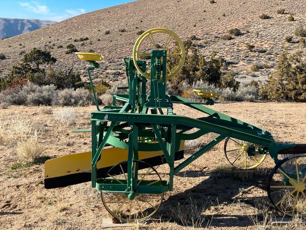 ANTIQUE J.D. ADAMS & CO. LITTLE ROADSTER HORSE-DRAWN PULL GRADER - 12