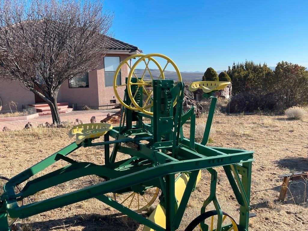 ANTIQUE J.D. ADAMS & CO. LITTLE ROADSTER HORSE-DRAWN PULL GRADER - 3