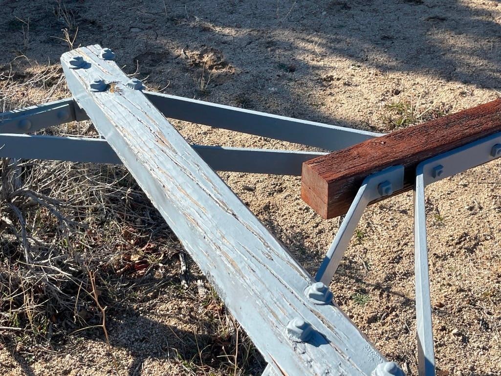ANTIQUE HORSE-DRAWN AGRICULTURE / FARMING IMPLEMENT CORN STALK CUTTER / PAN SCAPER - 11