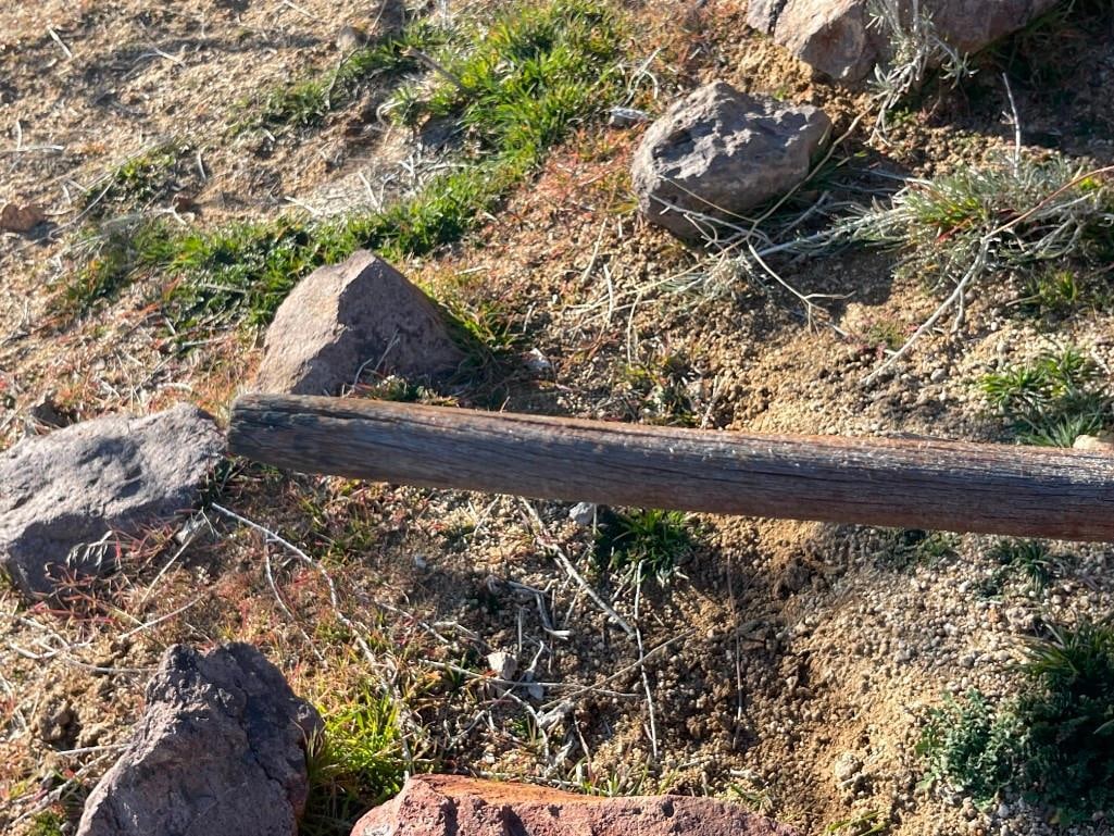 ANTIQUE WOOD AND IRON WHEEL BARROW / MATERIAL HANDLER - 9