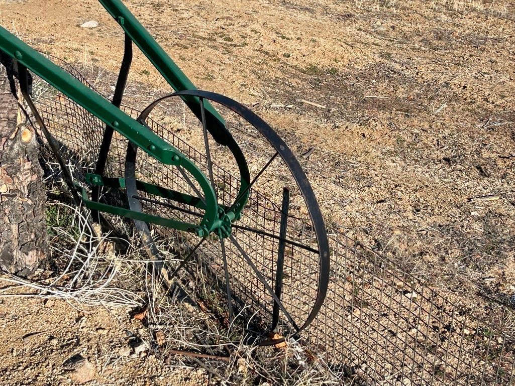 EARLY 20TH CENTURY PUSH BEHIND WALKING HAND PLOW - 2