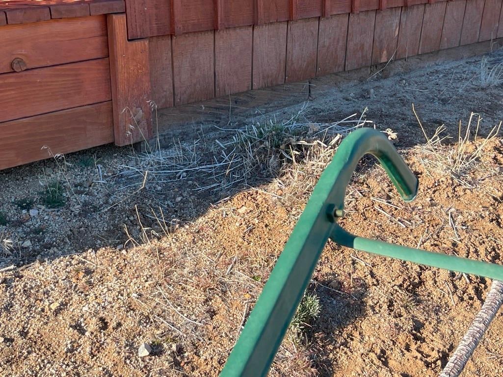 EARLY 20TH CENTURY PUSH BEHIND WALKING HAND PLOW - 7