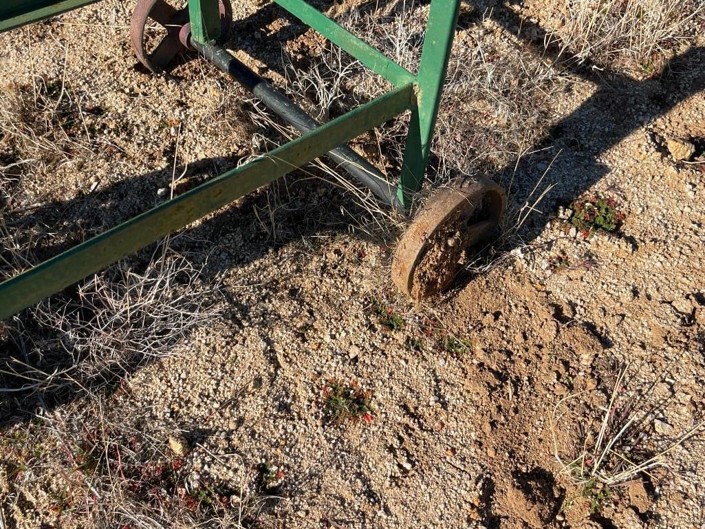 ANTIQUE INDUSTRIAL STEEL CONTAINER ON METAL CART - 9