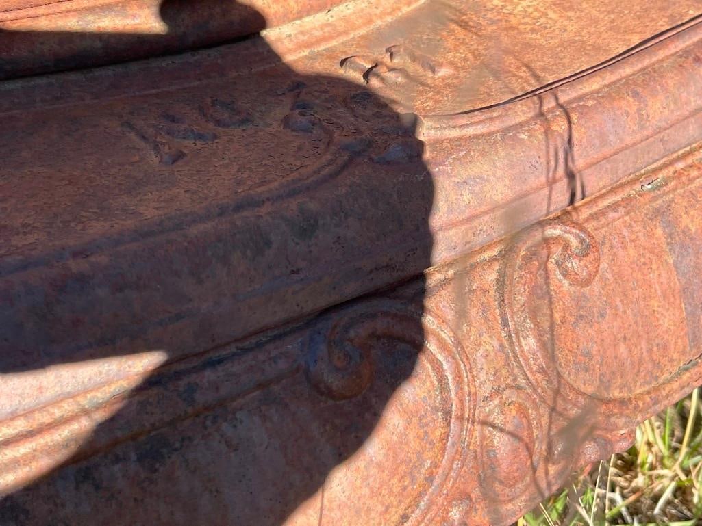 ANTIQUE CAST IRON WASHINGTON STOVE WORKS NO. 21 WOOD BURNING STOVE - 6