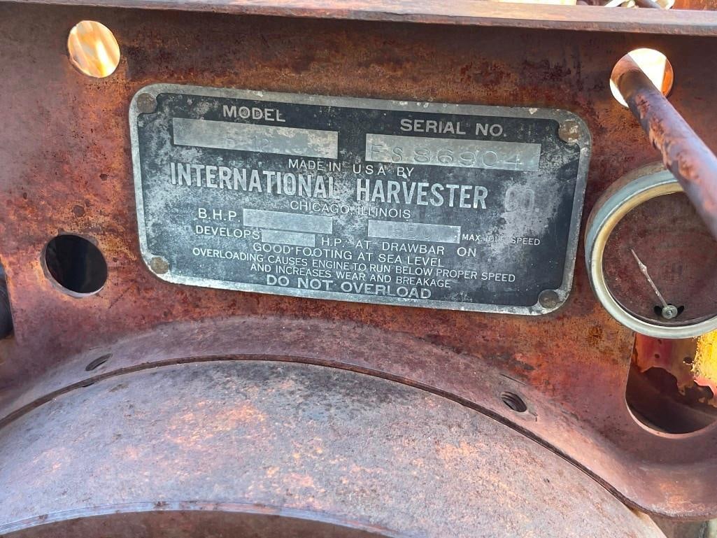 ANTIQUE INTERNATIONAL HARVESTER MCCORMACK DEERING MODEL F-12 TRACTOR - 13