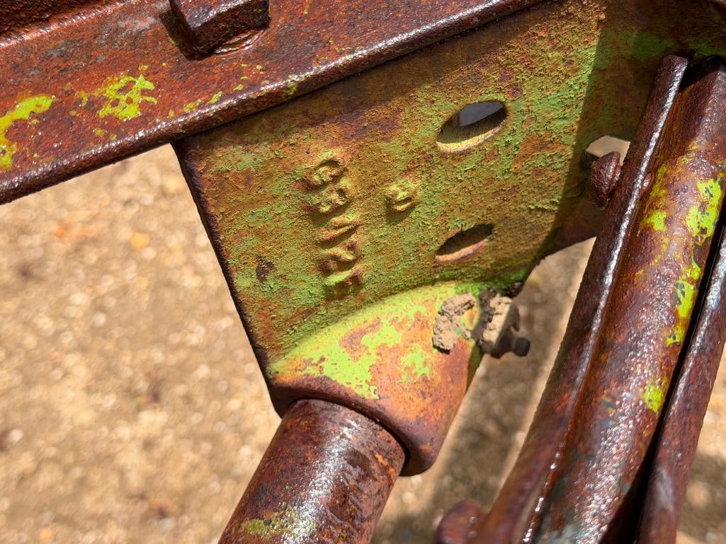 ANTIQUE JOHN DEERE SIDE DELIVERY HAY RAKE TRACTOR DRAWN FARMING IMPLEMENT - 7