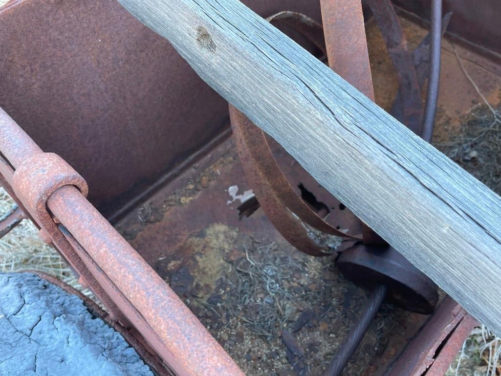 ANTIQUE MINING CART AND ACCESORIES - 13