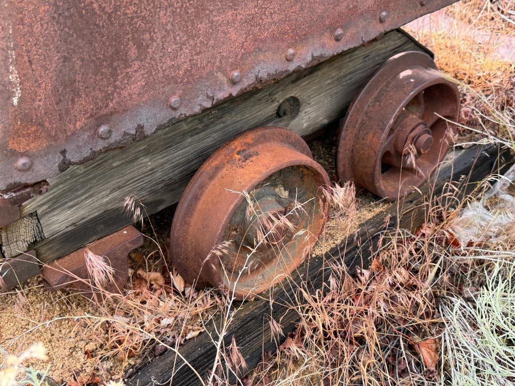 ANTIQUE MINING CART AND ACCESORIES - 16