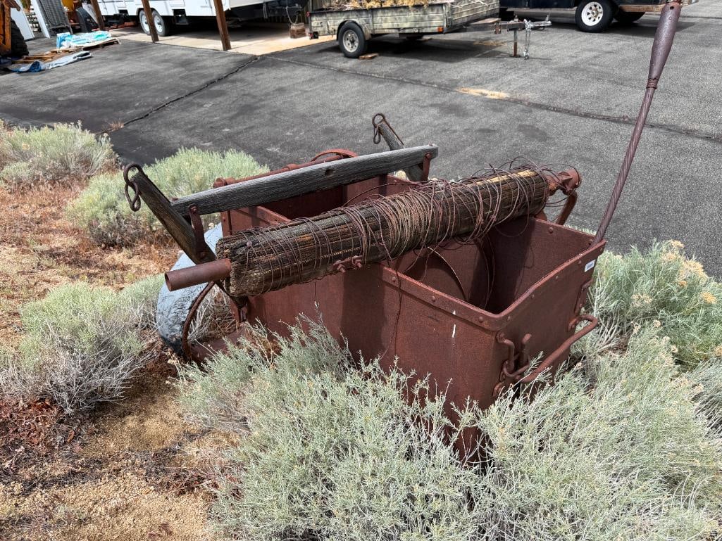 ANTIQUE MINING CART AND ACCESORIES - 18
