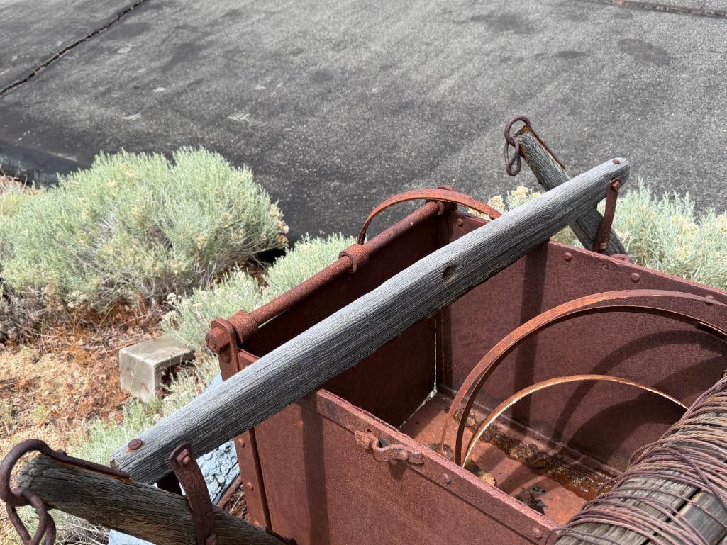 ANTIQUE MINING CART AND ACCESORIES - 20