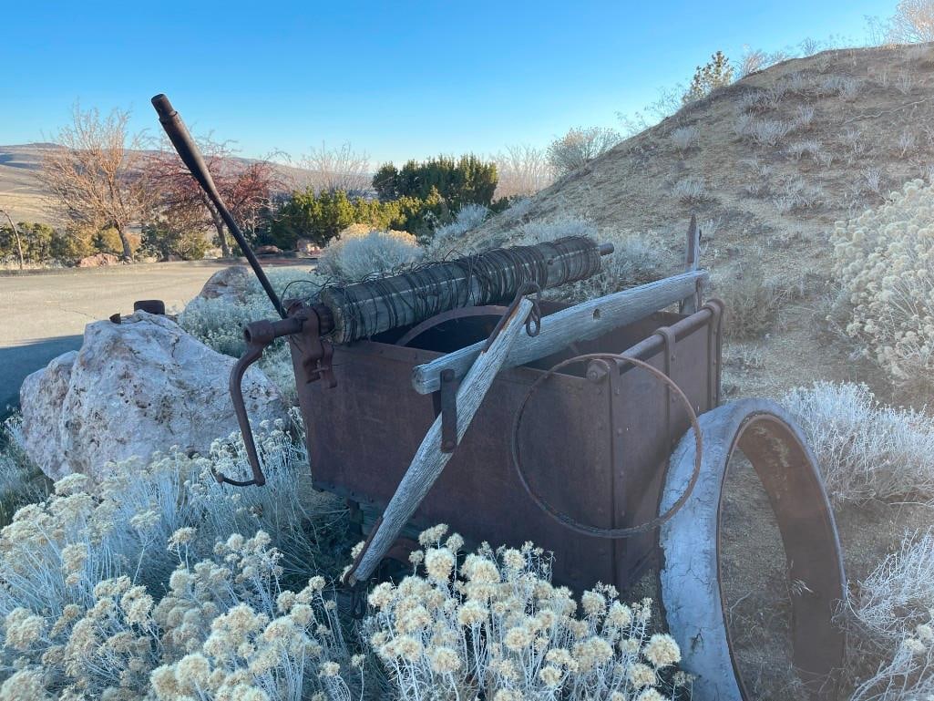 ANTIQUE MINING CART AND ACCESORIES - 3