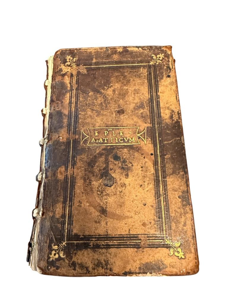 16TH CENTURY 1543 BOOK MARCUS TULLIUS CICERO'S LETTERS EPISTOLAE AD ATTICUM PUB. BY ROBERT ESTIENNE (1 of 14)