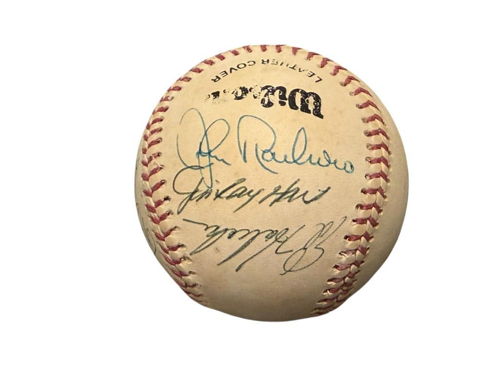 SIGNED / AUTOGRAPHED BASEBALL BY KEN MCMULLEN, ED HALICKI, ETC. (1 of 6)