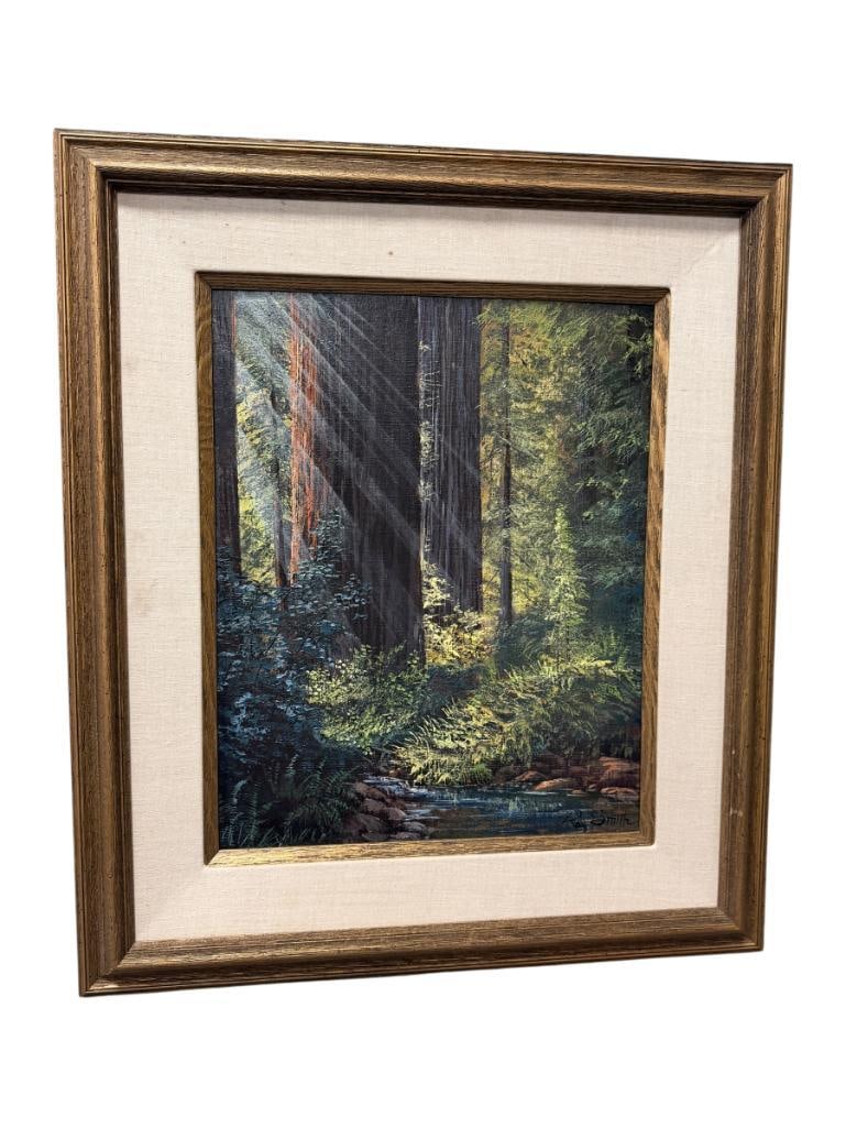 RAY SMITH 20TH CENTURY AMERICAN ARTIST ORIGINAL OIL ON CANVAS PAINTING THE GOLDEN MOMENT (1 of 8)