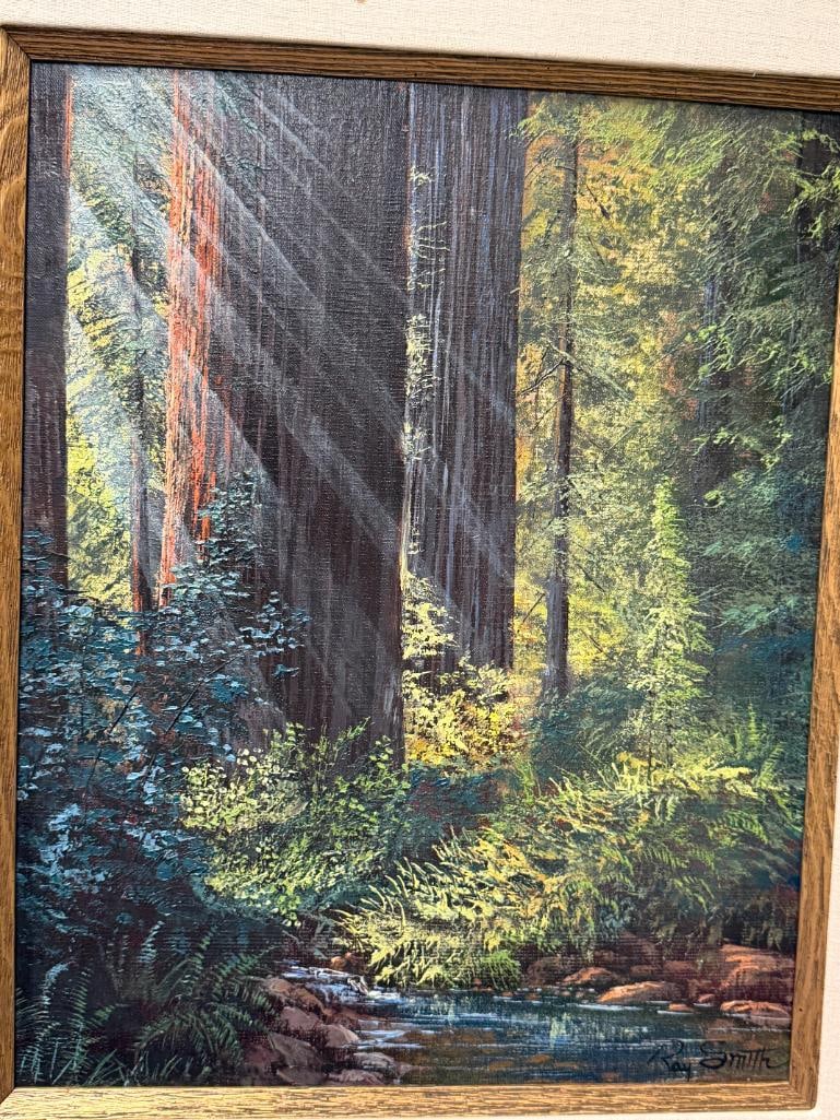 RAY SMITH 20TH CENTURY AMERICAN ARTIST ORIGINAL OIL ON CANVAS PAINTING THE GOLDEN MOMENT - 2