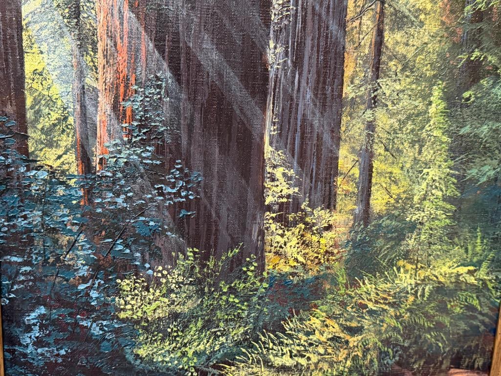 RAY SMITH 20TH CENTURY AMERICAN ARTIST ORIGINAL OIL ON CANVAS PAINTING THE GOLDEN MOMENT - 3