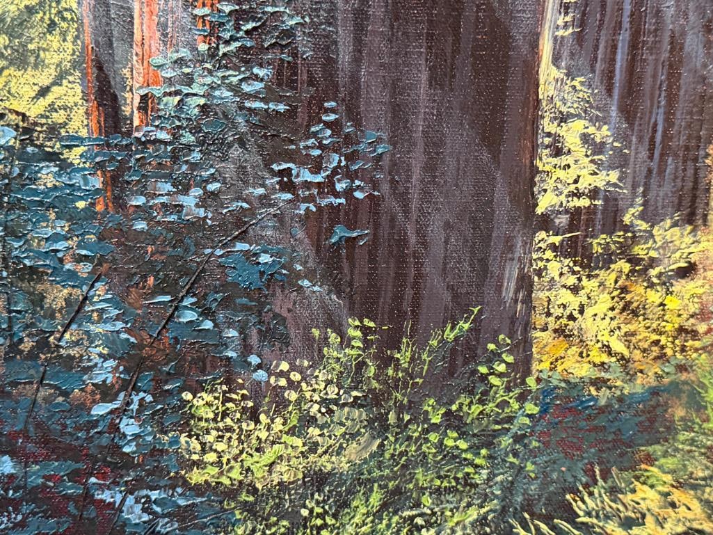 RAY SMITH 20TH CENTURY AMERICAN ARTIST ORIGINAL OIL ON CANVAS PAINTING THE GOLDEN MOMENT - 4