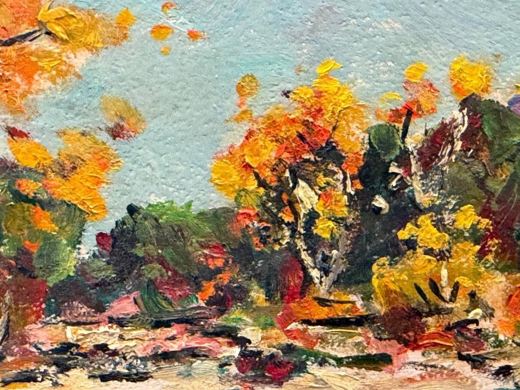 PAUL CONNER SO. CALIFORNIA ARTIST ORIGINAL OIL ON BOARD LANDSCAPE PAINTING BIG SANTA ANITA CANYON - 4