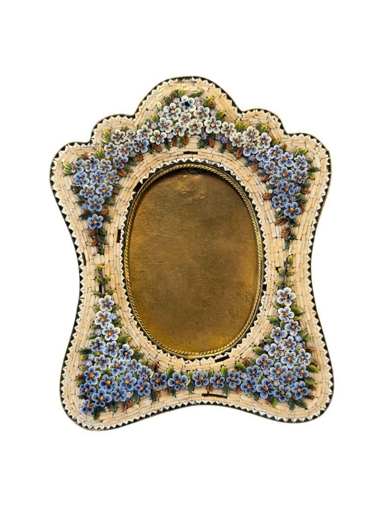 EARLY 20TH CENTURY VENETIAN MICO-MOSAIC / MILLEFIORI PICTURE FRAME MADE IN ITALY (1 of 6)