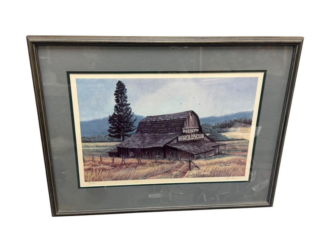 ROY POWERS WASHINGTON BORN, NEVADA ARTIST LIMITED EDITION PRINT IN RENO IT'S HAROLDS CLUB NO. 29/... (1 of 7)