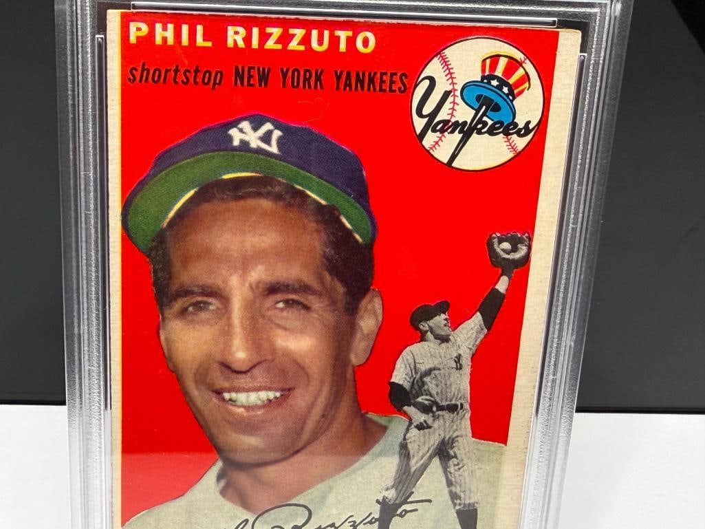 1954 TOPPS #17 PHIL RIZZUTO BASEBALL CARD PSA VG 3 - 3