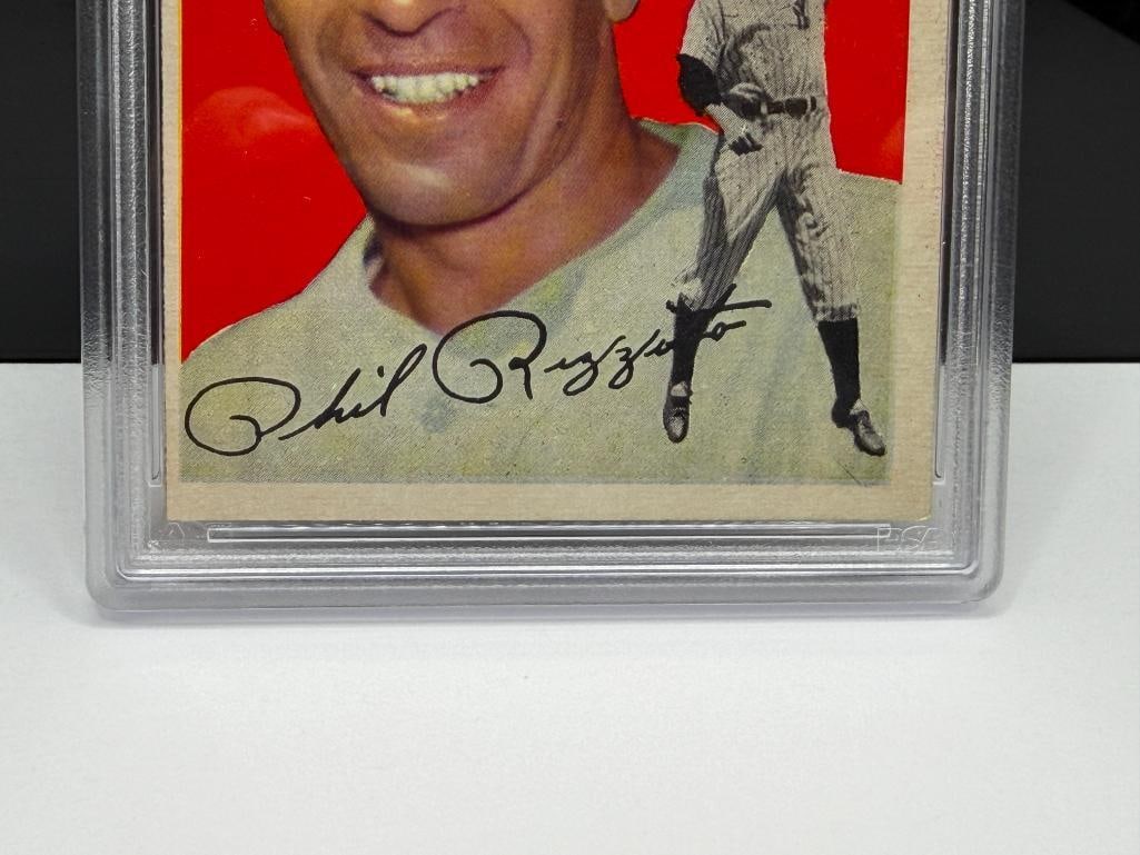 1954 TOPPS #17 PHIL RIZZUTO BASEBALL CARD PSA VG 3 - 4