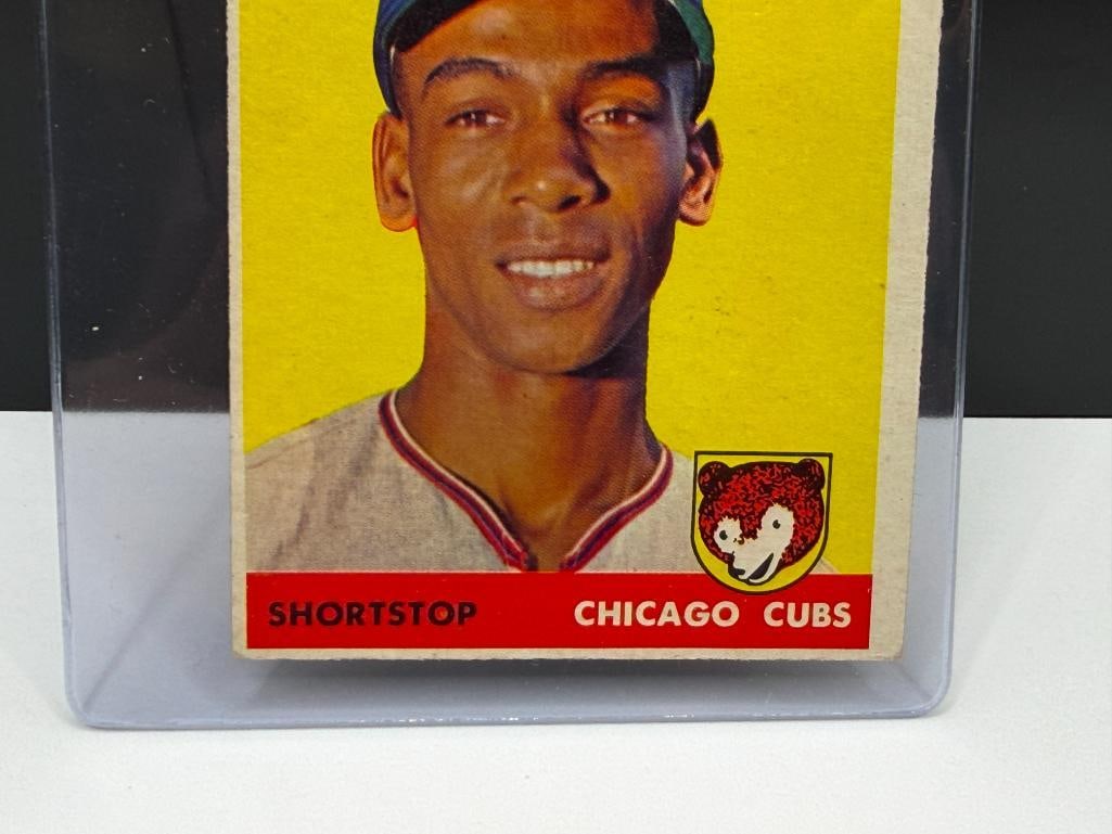 1958 TOPPS #310 ERNIE BANKS BASEBALL CARD - 3