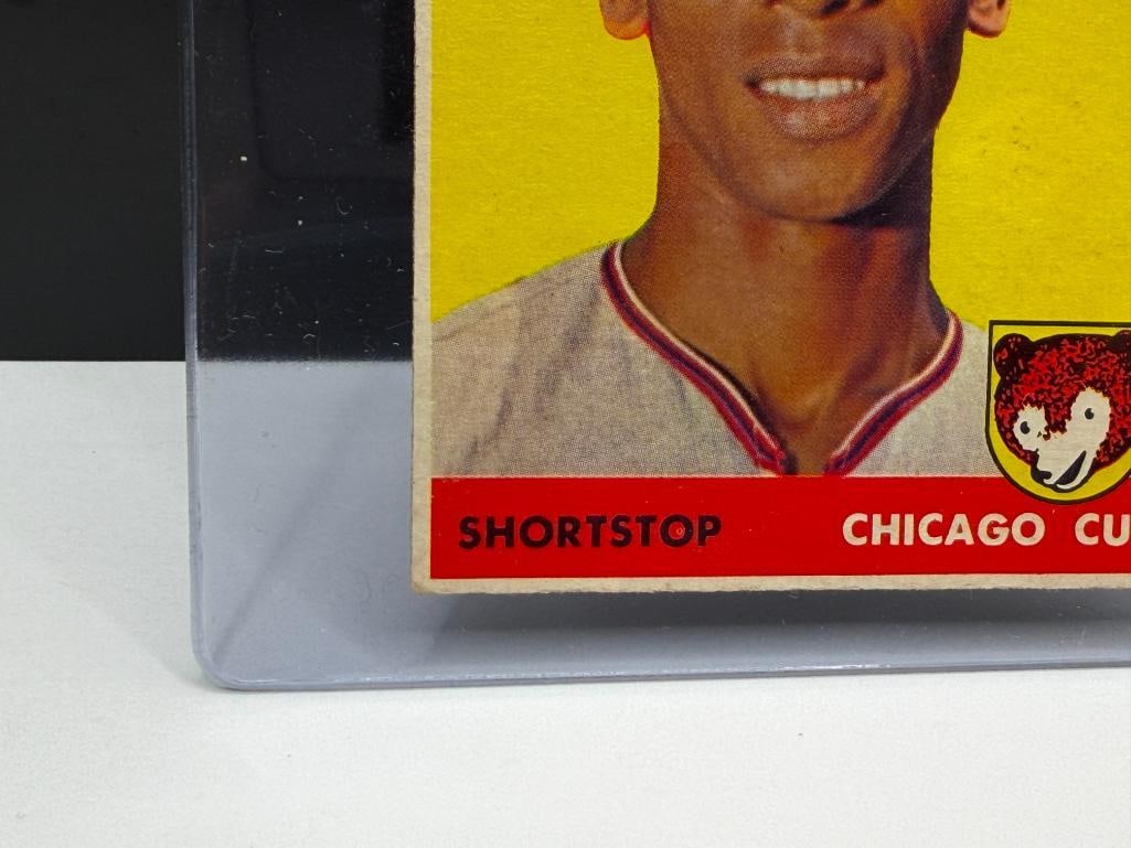 1958 TOPPS #310 ERNIE BANKS BASEBALL CARD - 4