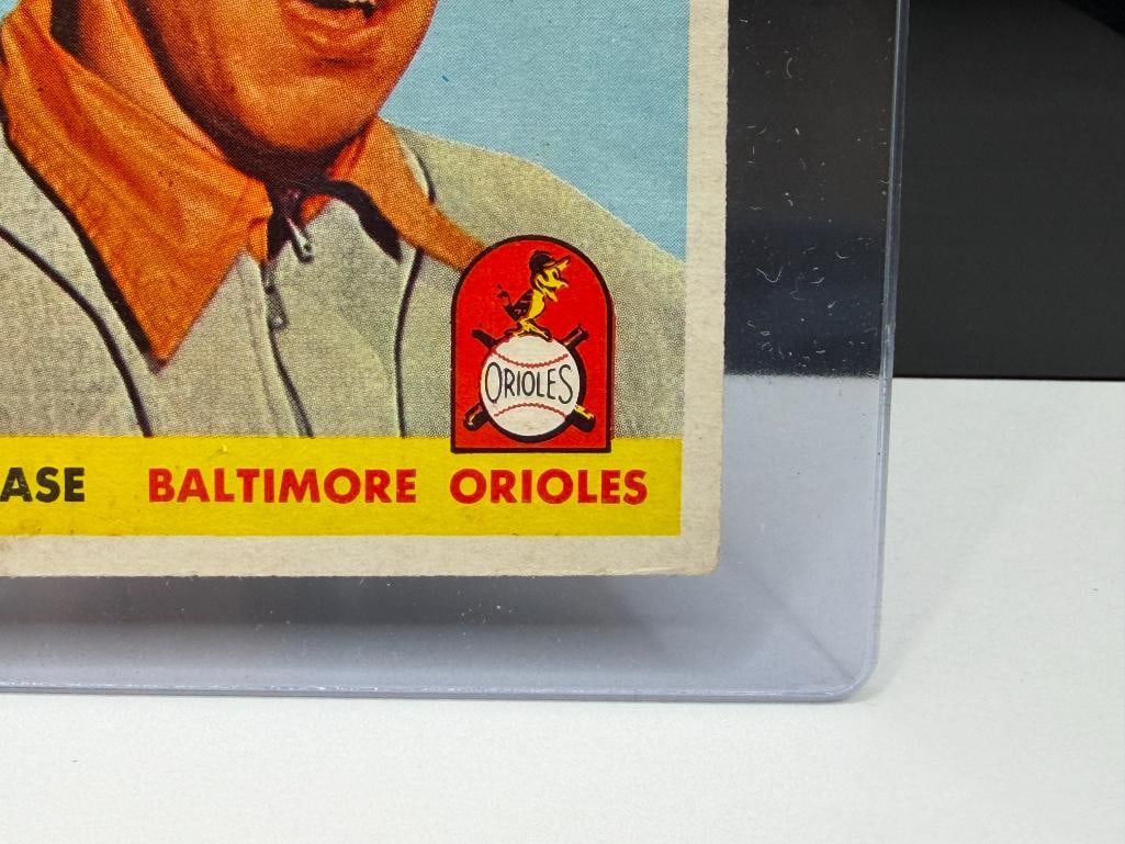 1958 TOPPS #307 BROOKS ROBINSON BASEBALL CARD - 4